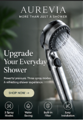 Aurevia™ 3-Mode High-Pressure Filtered Shower Head
